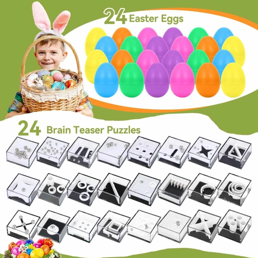 Mytothfy 24-Pack Maze Cube Puzzle Set - Brain Teaser Toys for Teens, Adults & Kids - Perfect for Party Favors, Classroom Prizes & Puzzle Games