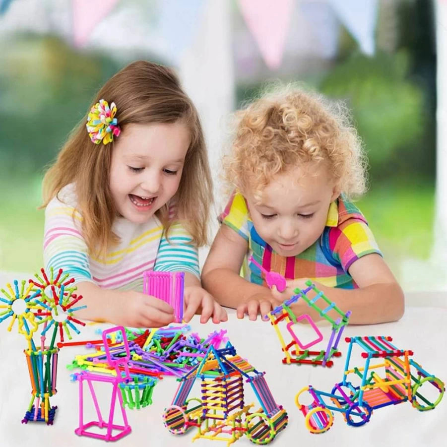 Juboury 1054Pcs STEM Building Blocks Kit - Creative Construction Engineering Toys, Interlocking 3D Puzzle for Kids, Educational Building Sets for Boys & Girls, Best Gift for Child Development