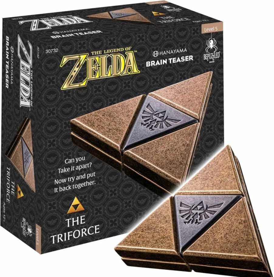 Hanayama Cast Puzzle - The Legend of Zelda Triforce Brain Teaser, Level 5 Difficulty, Mensa Rated, for Adults & Teens Ages 12+