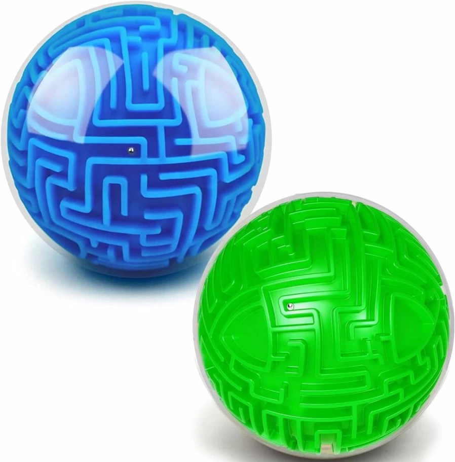 Hymaz 3D Puzzle Maze Ball - Brain Teaser Gravity Cube Game for Kids, Teens & Adults - Educational Memory Challenge Toy for Logic Lovers - STEM Learning Gift for All Ages