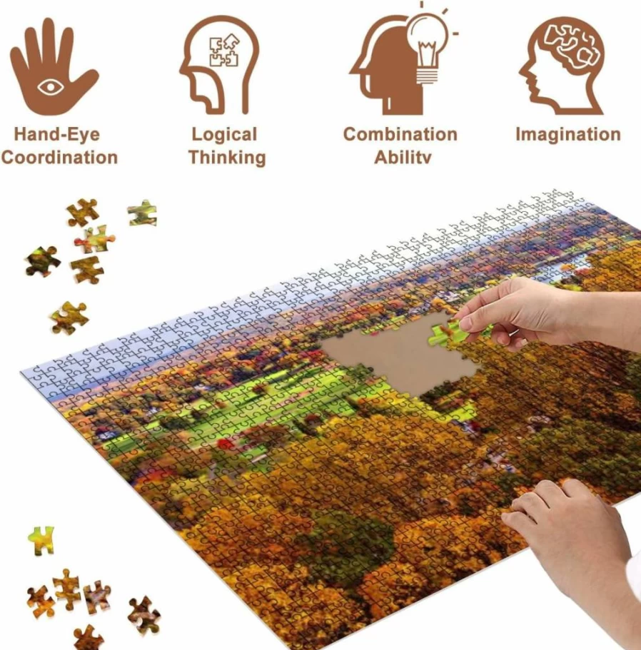 VETEB 500-Piece Wooden Jigsaw Puzzle for Adults - Green Warbler Singing Bird Puzzle, Educational Family Games, Home Decor Art Gift