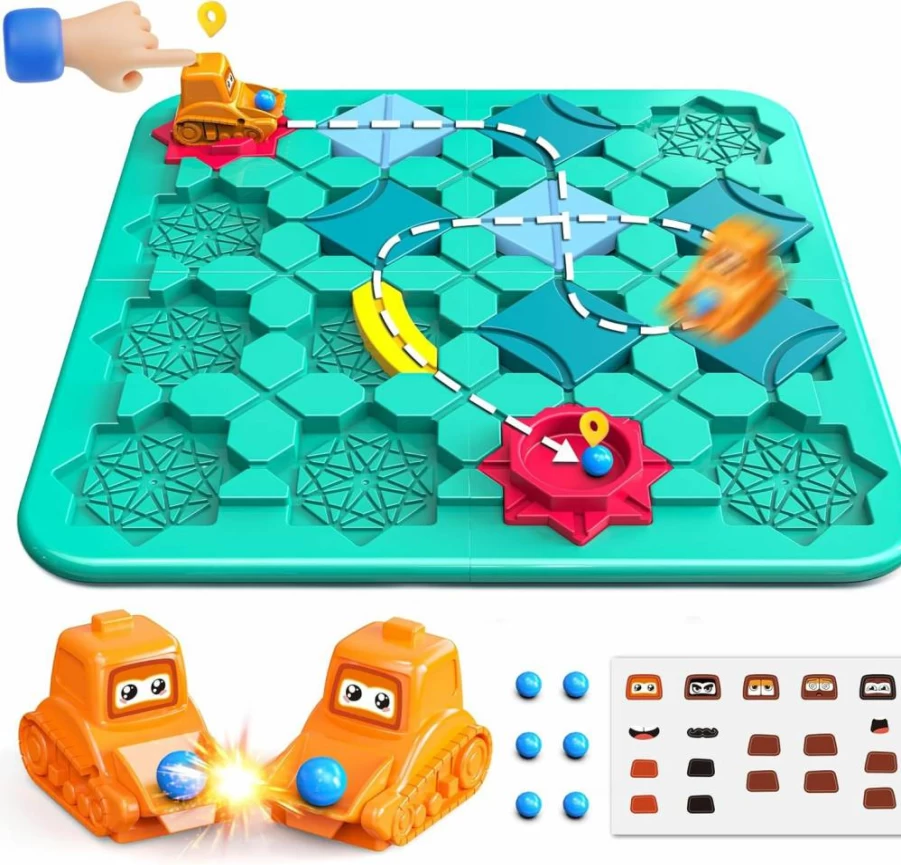FYGURSO STEM Toys for Kids Ages 4-8, Montessori Learning Board Games with Logic Puzzles, Educational Brain Teaser Gifts for Boys & Girls, Creative Building Preschool Activities
